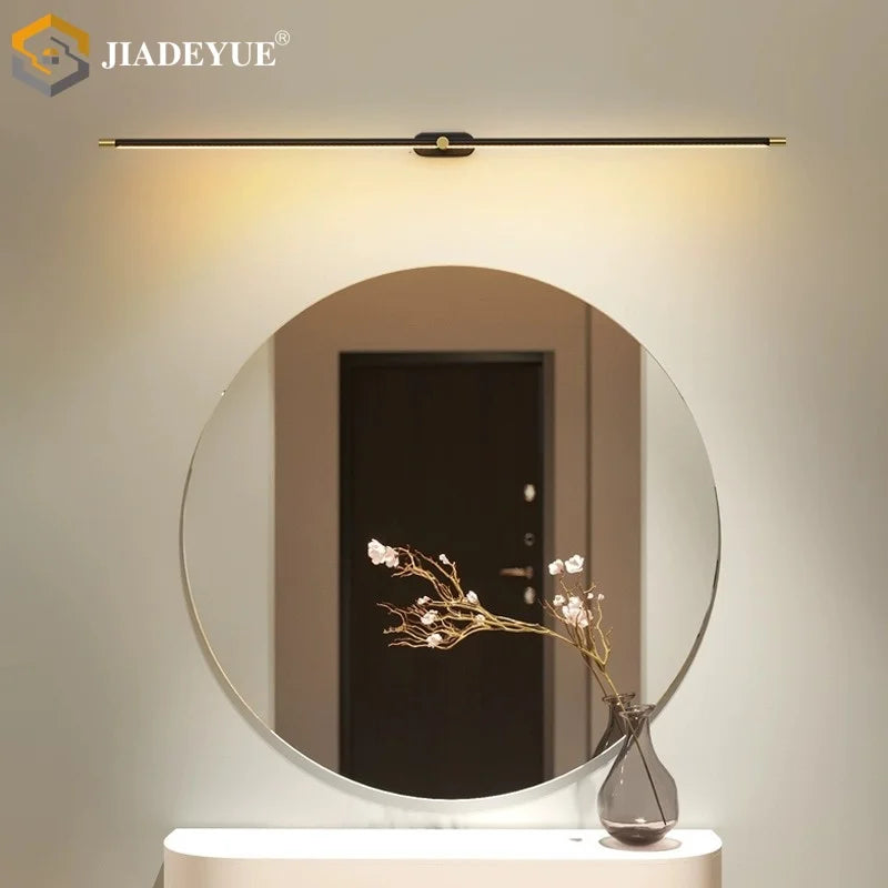 Modern Minimalist Mirror Headlights, Makeup Stands, Bathrooms, Mirror Cabinets, Straight Strip Wall Lights