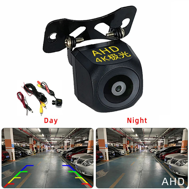 AHD Car Rear View Camera 12V Night Vision Backup Parking Reverse Camera Waterproof HD Color Image Video Vehicle Camera