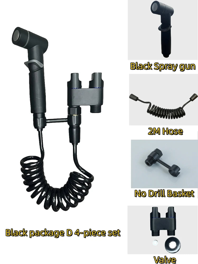 Bathroom Set, High-pressure handheld sprinkler, bathroom cleaning, bathroom accessories, sanitary shower