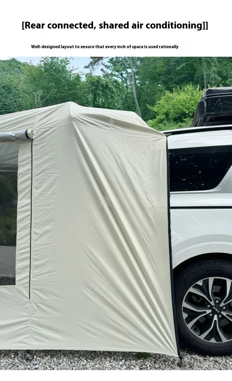 Portable Waterproof SUV Tail Tent Lohascamping Car box docking tent  3-4 people Dome tent Sunshade Tunnel style tent,Large tent,