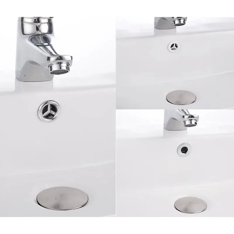 Plastic Wash Basin Overflow Ring Decorative Cover Sink Basin Overflow Plug Spare Part Neatly Designed Sink Overflow Ring
