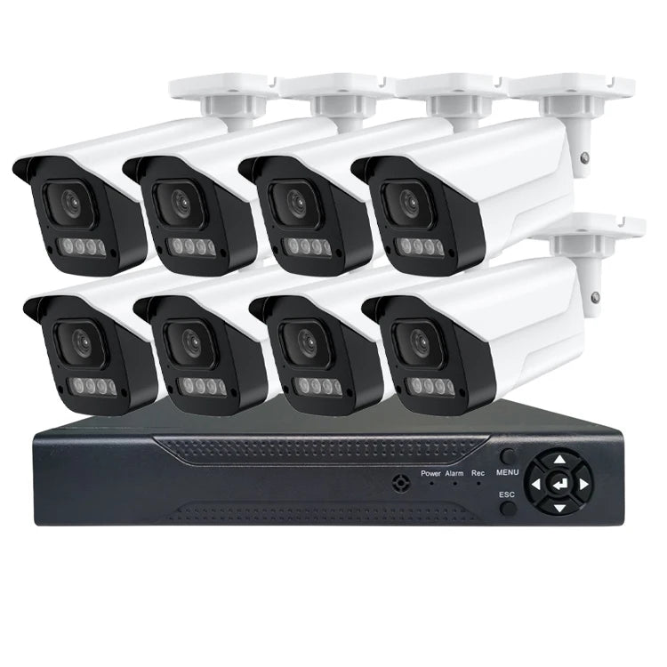4mp 5mp 4k 8mp 8ch Security Poe Camera System Outdoor Home Poe Nvr Kit Cctv Ip Cameras Surveillance Security Camera System