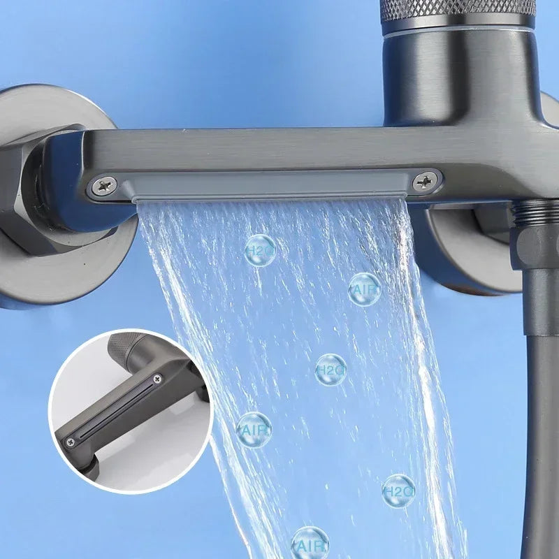 Bathtub Faucet Multi-functional Bathroom Hot and Cold Tap Water Heater Mixing Valve Shower Faucet Bathroom Accessories