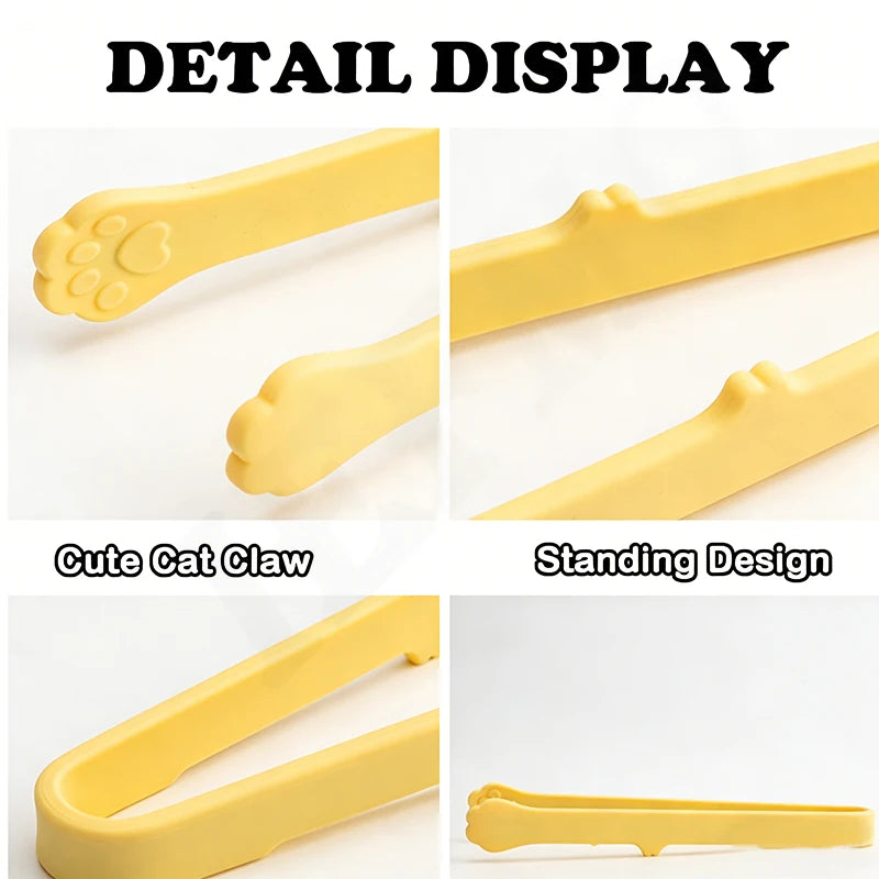 Silicone Cat Paw Food Clip Bakery Clips Ice Cube Clips Snack Clips Heat Resistant BPA Free Kitchen Gadgets