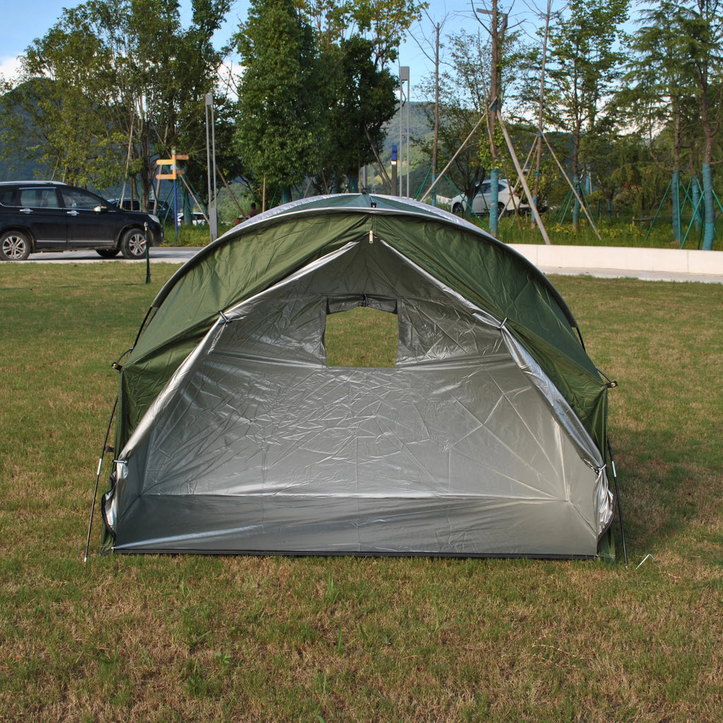 4-in-1 Camping Cot Tent, Backpacking 1 Person Camping Tent, Tent Cot Folding Off the Ground Tent,Fishing Tent,Excluding bed