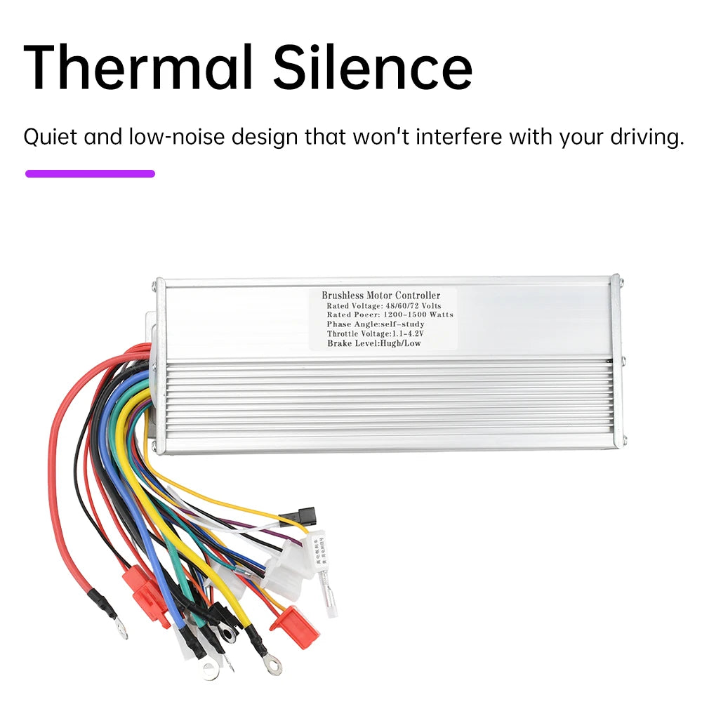 Electric Bicycle Accessories 48V-72V Electric Bike 1200-1500W Brushless DC Motor Controller For Electric Bicycle E-bike Scooter