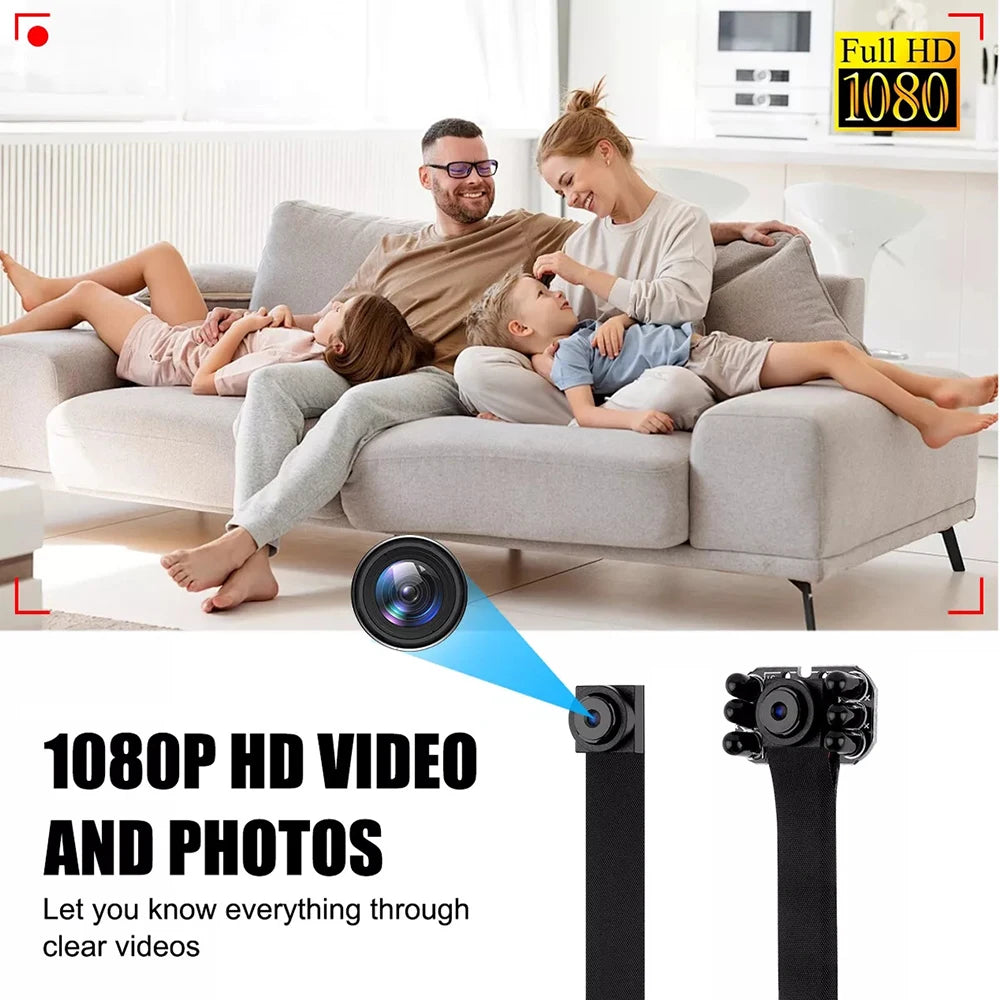 HD 1080P DIY Mini Camera Portable Wireless Module Night Vision WiFi Cam Motion Detection Camcorder Loop Recording Remote View