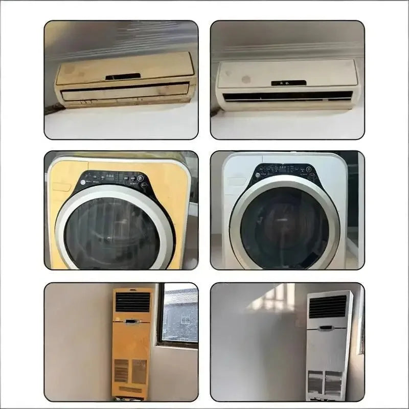 Plastic Yellowing Remover Scratch Repair - Appliances AC Units Fridge Toilet Back To White Gloss Long-Lasting Polish Clean Care*
