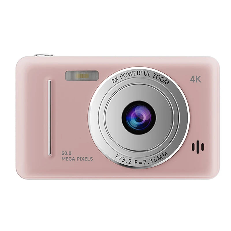 Advanced 50MP Dual Camera Kit, 4K Flash, CCD Digital, Vintage Design Entry-Level Camera