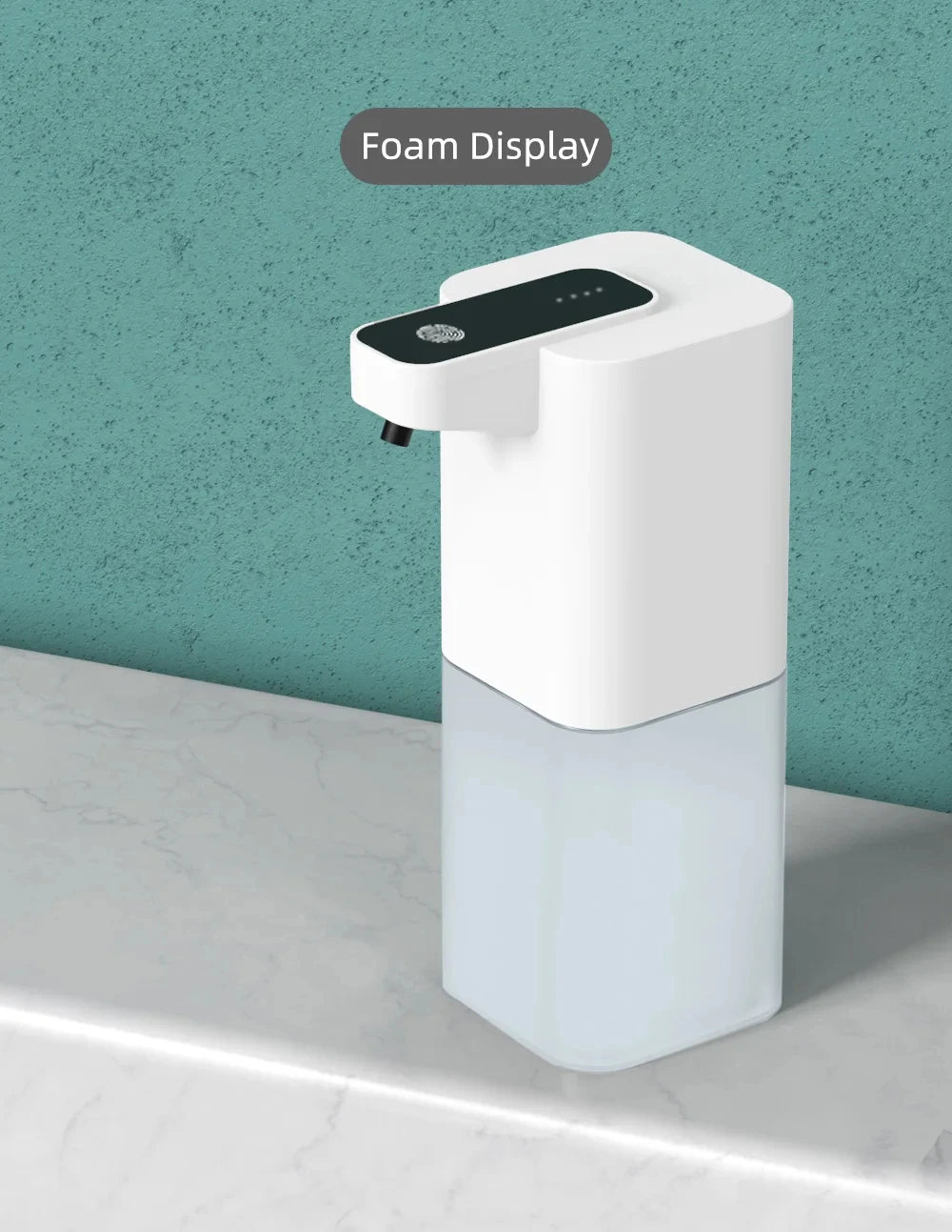 USB Rechargeable Infrared Automatic Foam Soap Dispenser Touchless Hand Sanitizer Dispenser for Bathroom Kitchen