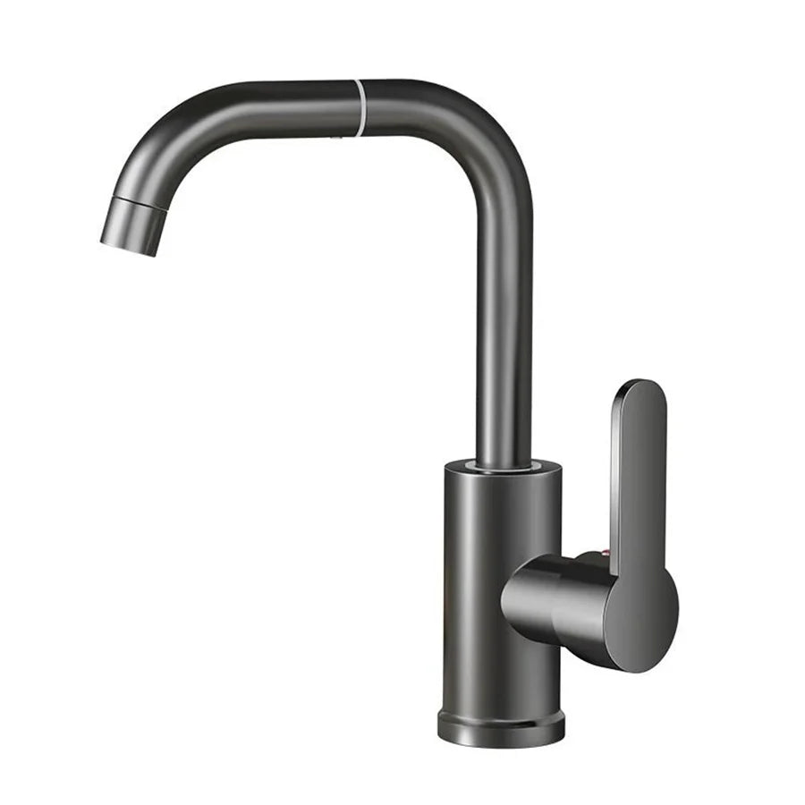 Exquisite faucet hot and cold mixing 360° free rotation bathroom dual-use faucet suitable for countertop washbasin and kitchen s
