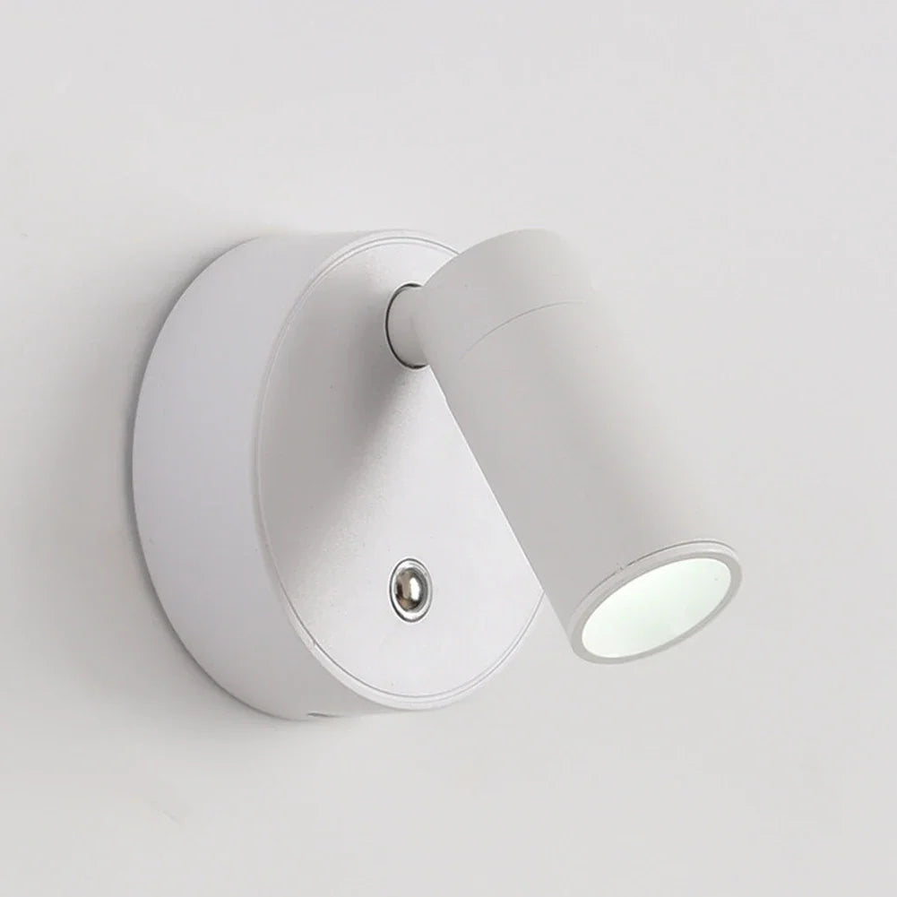 Adjustable Wall Light with Remote Control USB Rechargeable Bedside Reading Wall Lamp COB Touch Control Warm Light for Bedroom