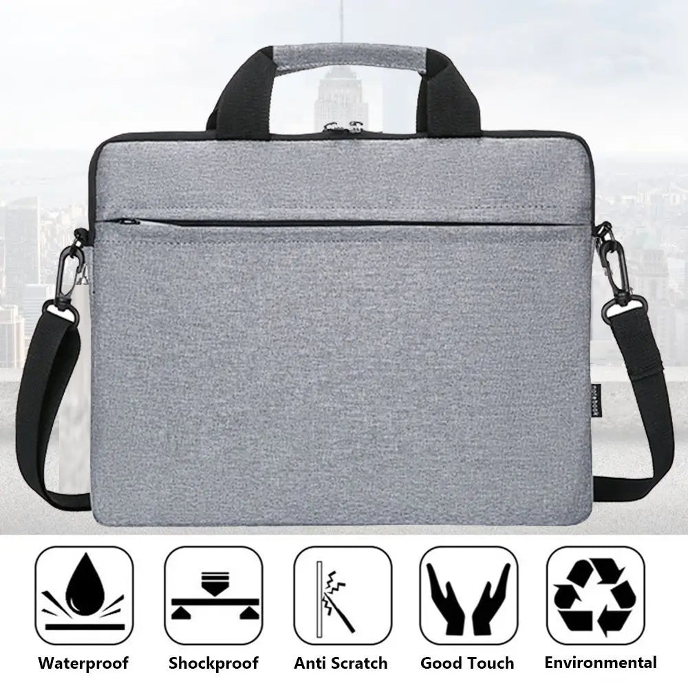 Universal Laptop Sleeve Case Shockproof Large Capacity Laptop Handbag Ultra Thin Business Notebook Cover Tablet Protective Pouch
