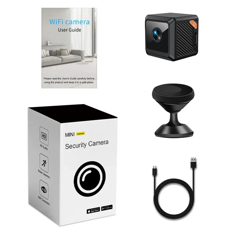 W02 1080P mini security protection home night vision surveillance Outdoor camping WIFI Subminiature smart home camera cctv video