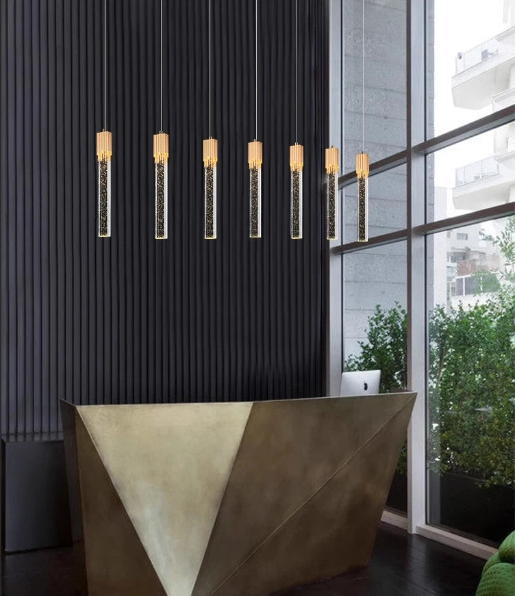 Modern Pendant Light Fixtures Crystal Led Bar Hanging Bedside Lamps Living Room Bedroom Indoor Lighting Creative Home Decor Bar