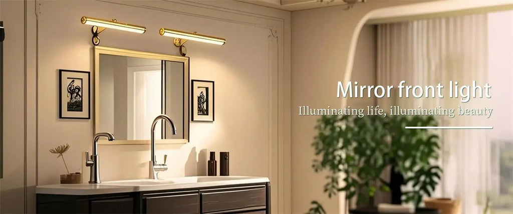 Bathroom Vanity Light Led Wall Lamp Aluminum 45cm Indoor Modern Black Wall Sconces Mirror Wall Light Painting Picture Light