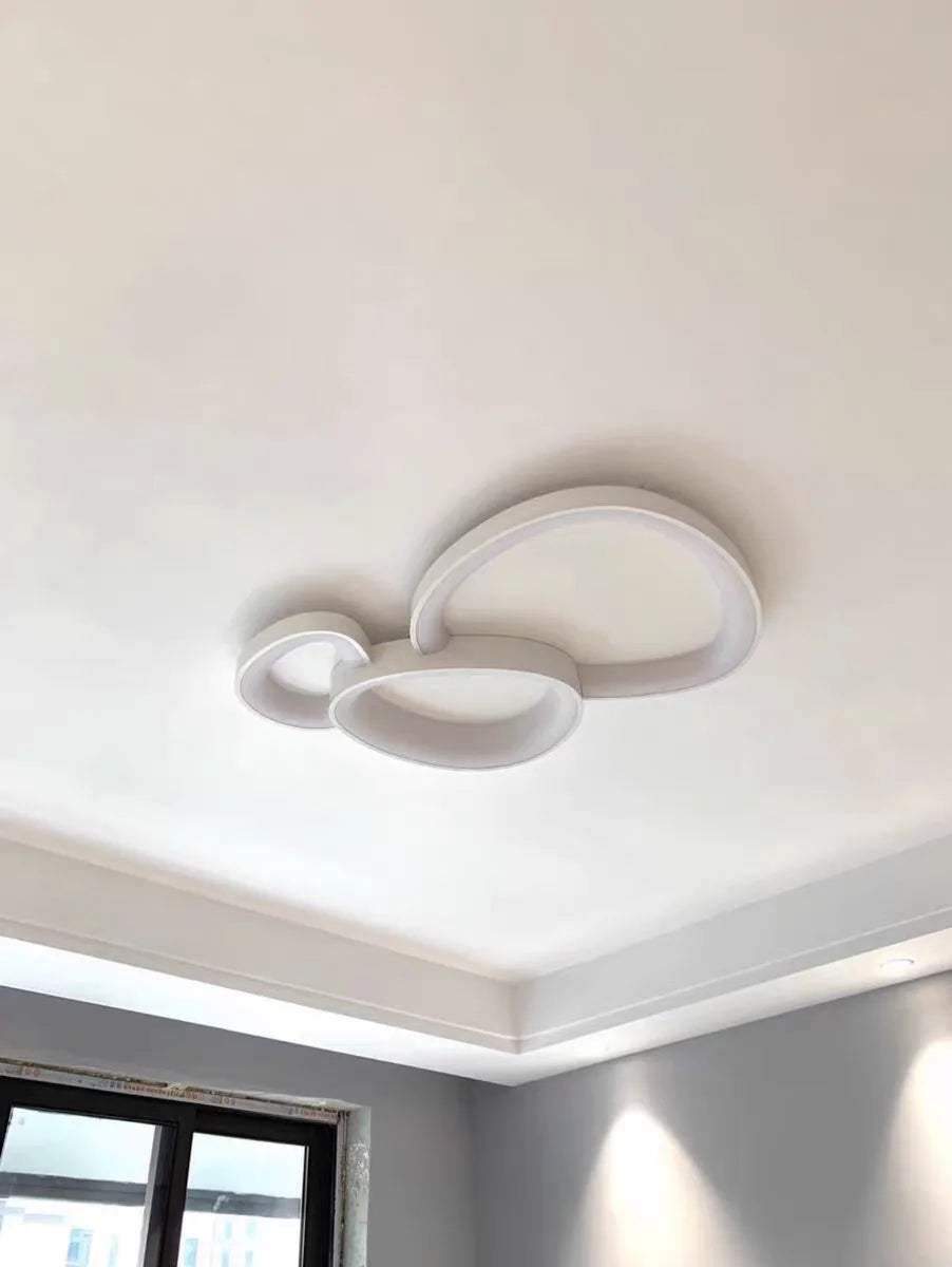 Modern Round LED Ceiling Light with Adjustable Brightness for Living Room Bedroom Dining Room Home Decor Lusters Luminaires