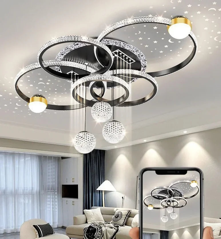 Modern Light Luxury Master Bedroom Pendant Lamp LED Creative Restaurant Lamp Villa Bedroom Interior Decoration Lighting Fixtures