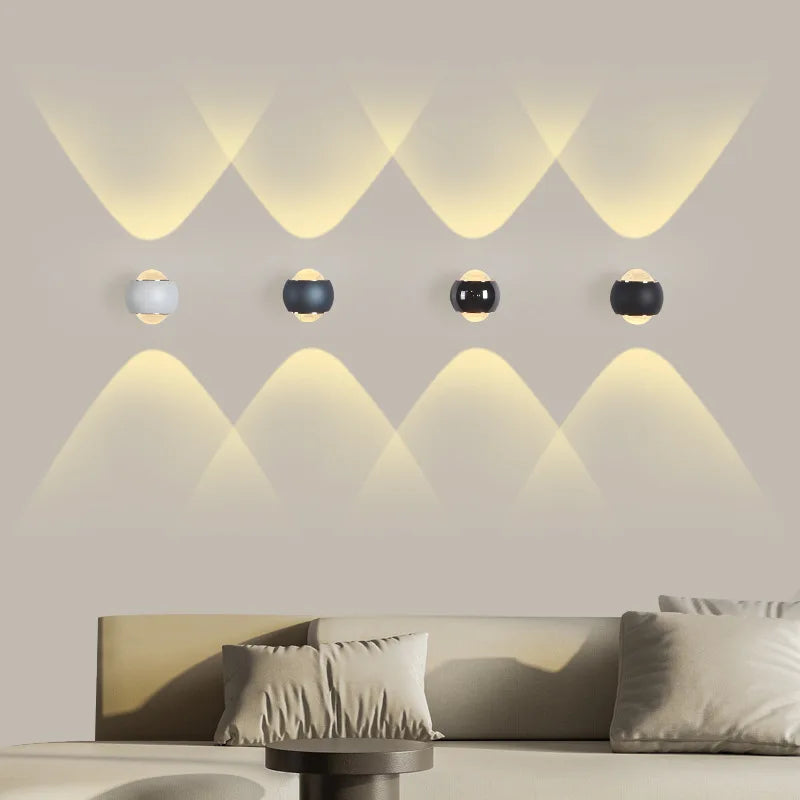 Aluminum Luxury Art Glass Wall Lamp Sconce Living Dining Room Bedroom Corridor Staircase Home Decor Lighting
