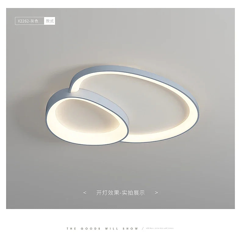 Modern Round LED Ceiling Light with Adjustable Brightness for Living Room Bedroom Dining Room Home Decor Lusters Luminaires