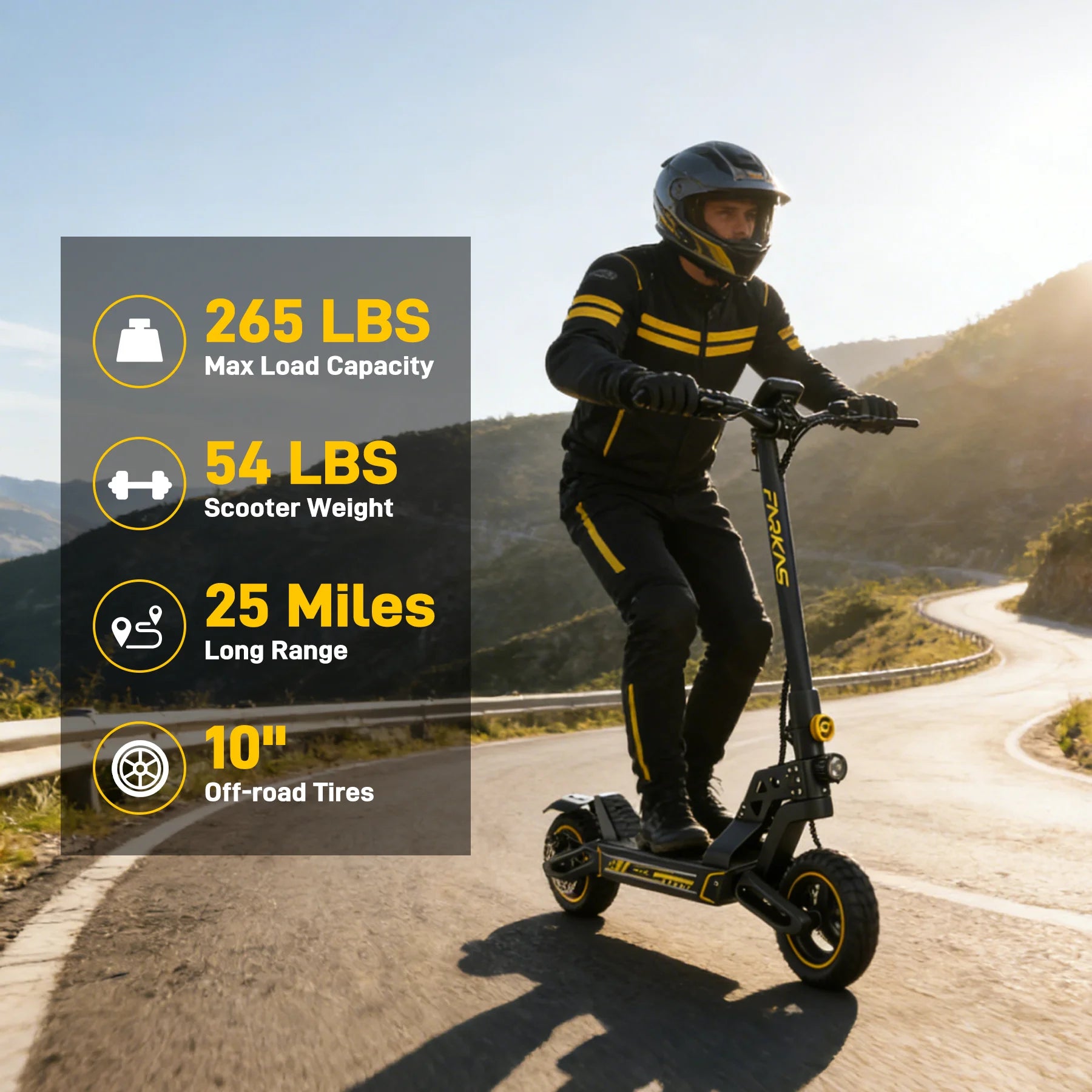 1200W Motor Foldable Adult Electric Scooter 48V 13AH Battery 30MPH Max Speed 10 Inch Off-Road Tires E-Scooter 35-45KM