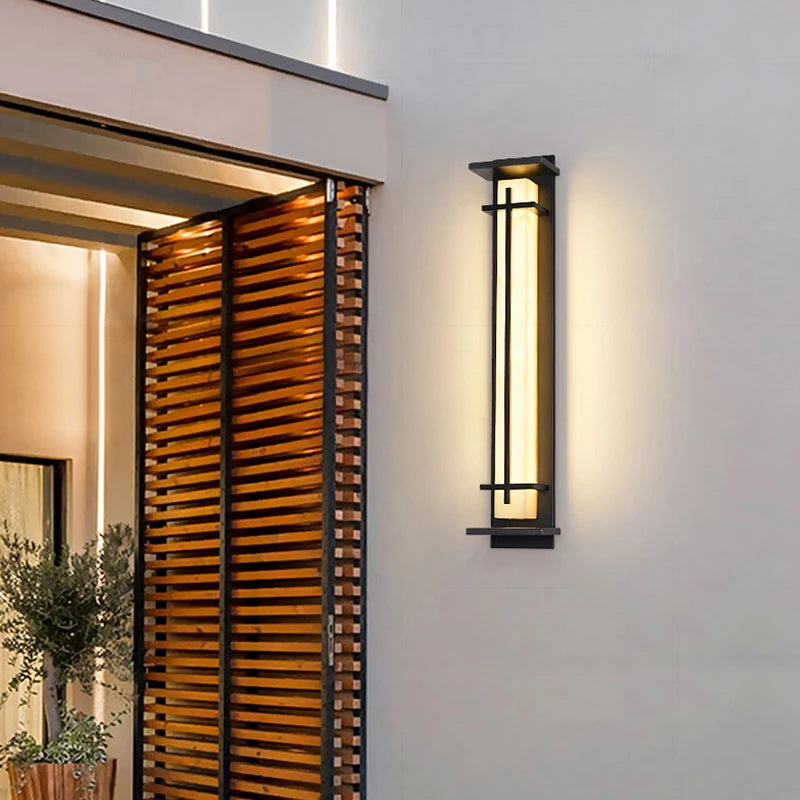 Outdoor Wall Lighting Modern simple villa Waterproof wall lamp Exterior wall Porch Balcony Stainless steel Garden Terrace light