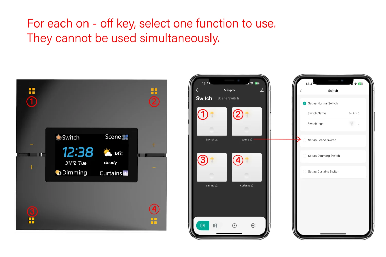 M9 Pro 8-Button UK Tuya Smart Wall Light Switch Aluminum Touch Display IPS Dimmer Scenes Zigbee for Hotel Home Voice App Control