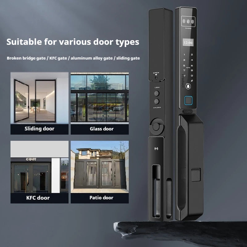 Standard Version Smart Lock  Aluminum Fully Automatic Fingerprint Face Recognition Palmprint Unlock