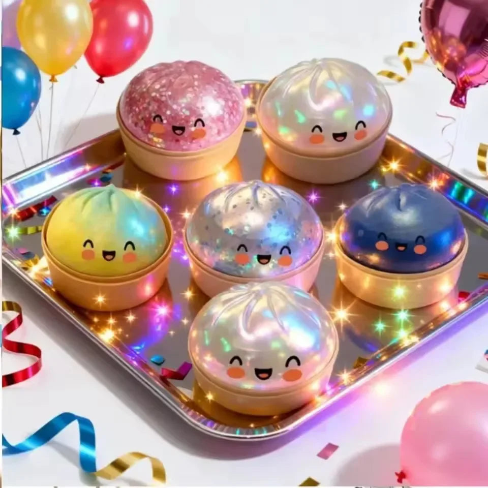Viral Dumpling Squishy ULTRA RARE Gold Glitter Hidden Edition Dumpling Squishies Squishy Dumpling Slow Rise Stress Relief Soft.