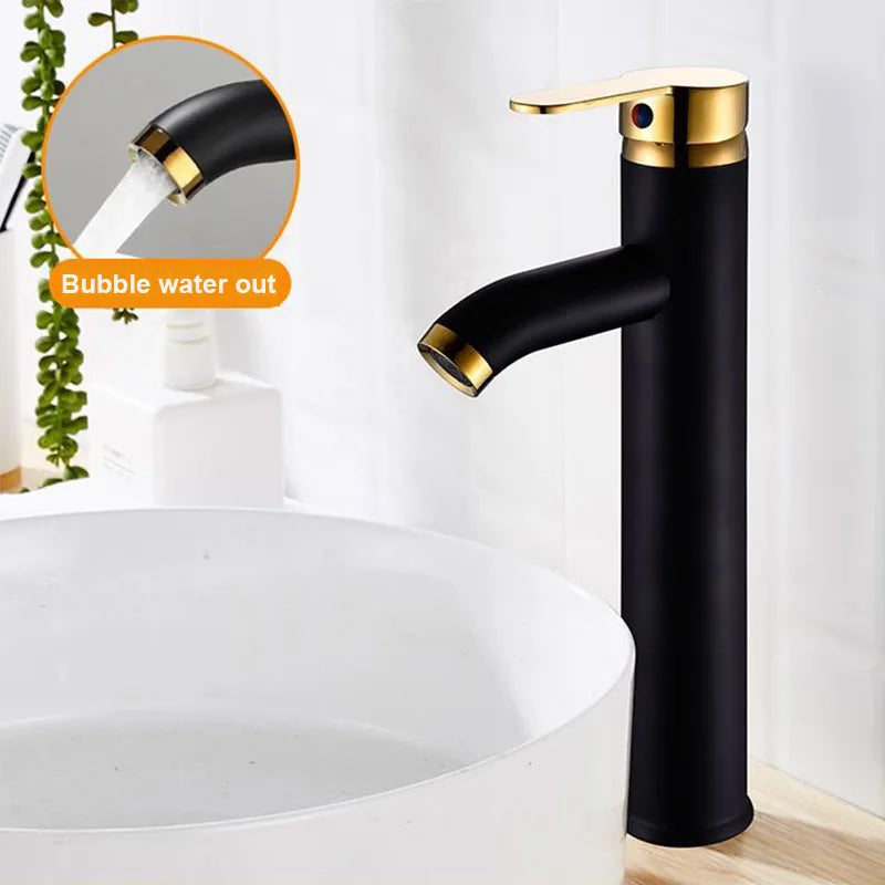 Basin Faucet Stainless Steel Bathroom Faucet Mixer Tap Hot Cold Water Basin Sink Tap Bathroom Faucet Tap