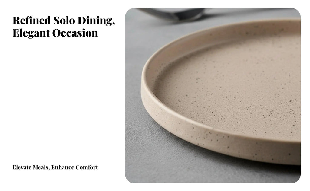 Matte Gray Ceramic Tableware Set, Single-Person Dinnerware, Bowl Plate Mug Spoon, High-End Hotel, Creative Ins Design