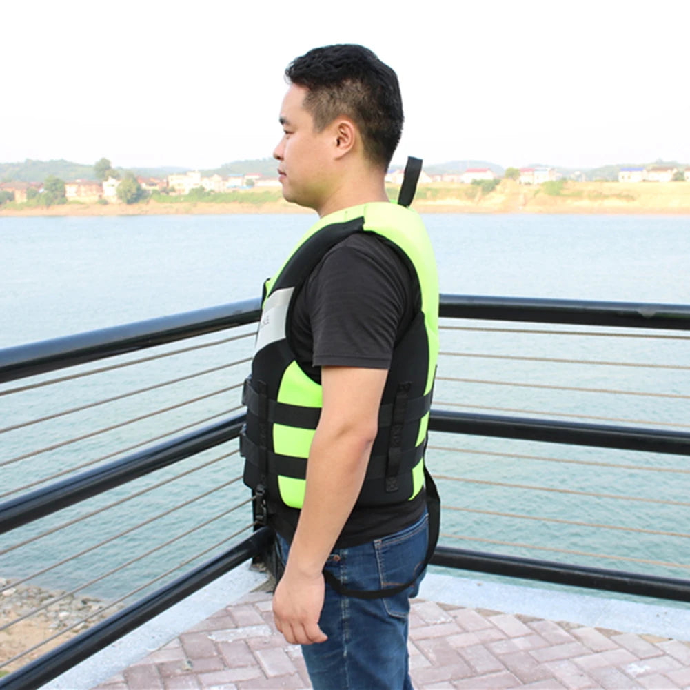 Fishing Water Ski Vest Buoyancy Boating Skiing Driving Vest Lightweight Safety Buckle Floating Foam for Surfing Sailboard Rowing