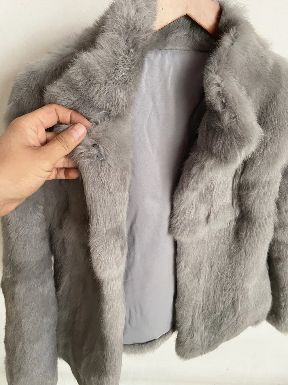 Natural Rabbit Fur Coat Women Winter Jacket Real Leather And Fur Bolero Women's Clothing Female Outerwears With 2025 Black Cold