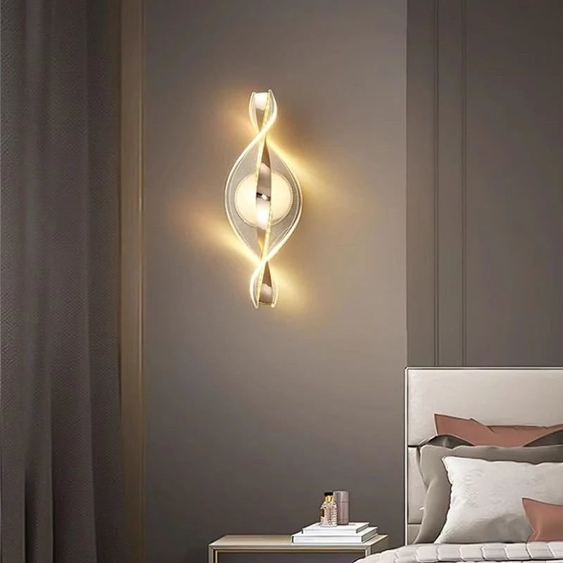 Nordic LED Wall Lamp Indoor Living Room Lighting Originality Lamps Home Decoration Aisle LED Acrylic Bedside Modern Wall Lights