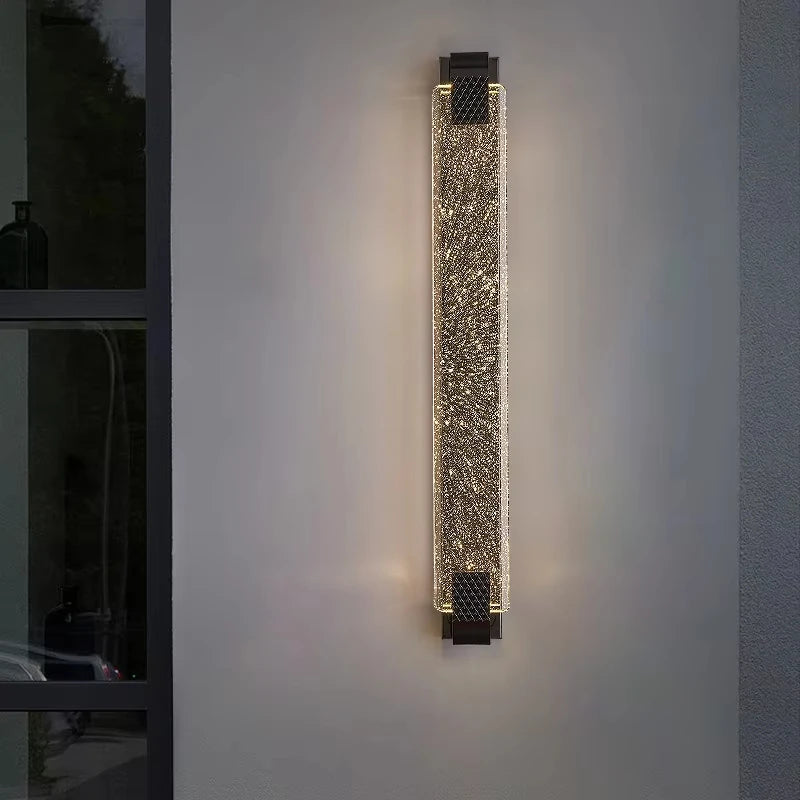 Luxury Wall Lamp Modern Gold Black LED Lamp TV Background Light Bedroom Bedside Living Room Decoration Indoor Light Bedside Lamp