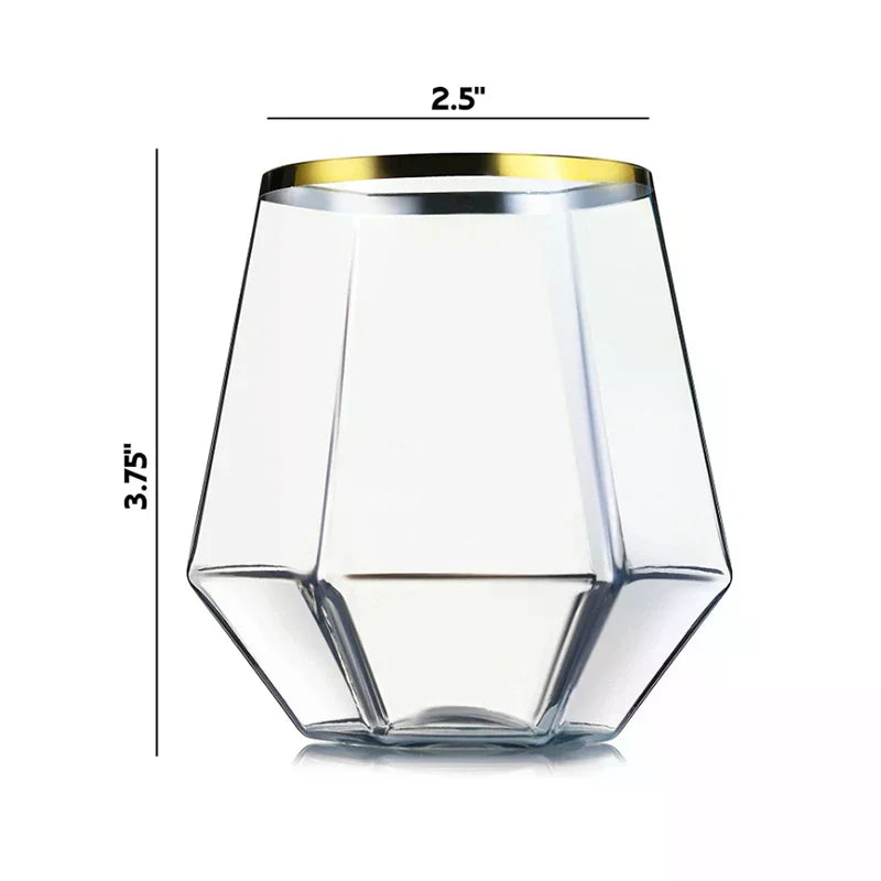 360ml Wedding Wine Glasses Drinkware Transparent Cocktail Glass Party Bar Club Drinking Tools Tea Coffee Mug