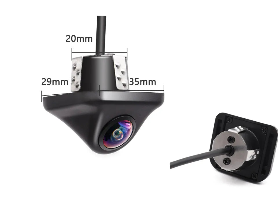 Smartour 4K AHD 1920*1080P Car Reverse Camera Rearview HD Night Vision 180" Fisheye Lens Auto Parking Frontview Assistance