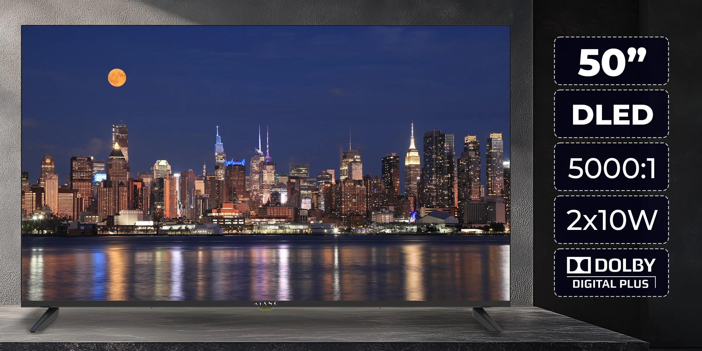 LED TV Kiano Elegance TV 50 "4K UHD Smart Tv WiFi Miracast PVR