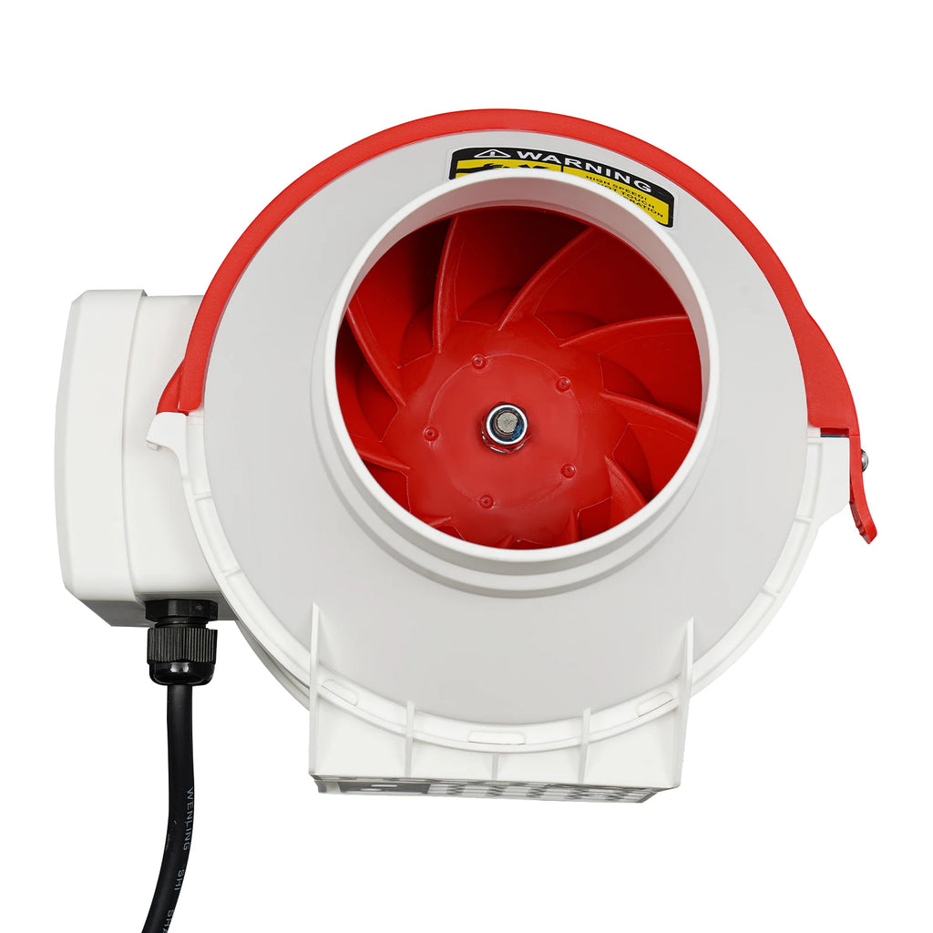 Duct Inline Ventilation Exhaust Fan with Remote Controller,310 m ³/h High Efficiency Air Fan Copper Motor
