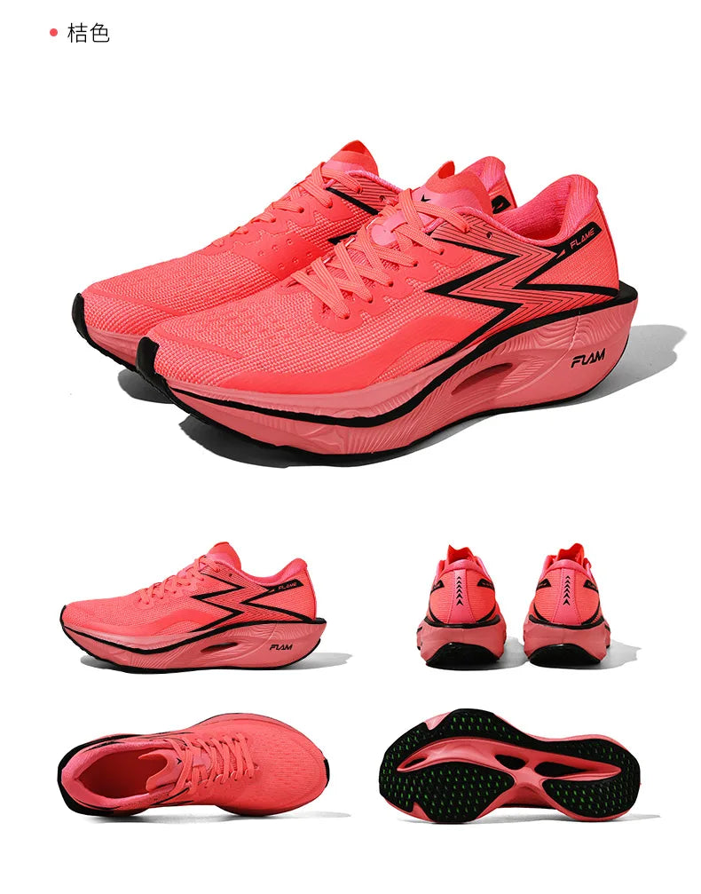 Carbon Plate Air Cushion Men Sports Running Shoes Marathon Breathable Lightweight Women's Comfortable Athletic Nonskid Sneakers