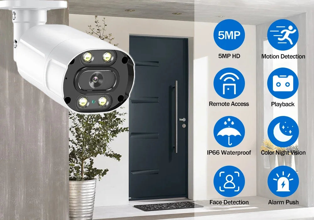 Ultra HD 5MP AHD IP66 camera Analog High Definition Surveillance Color Camera AHD CCTV Camera Security Outdoor Bullet Cameras