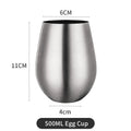 500ml Stainless Steel Beer Cup Wine Tumbler Bottomless wine glasses Cocktail Wine Glasses Big Capacity Metal Cups Camping Travel