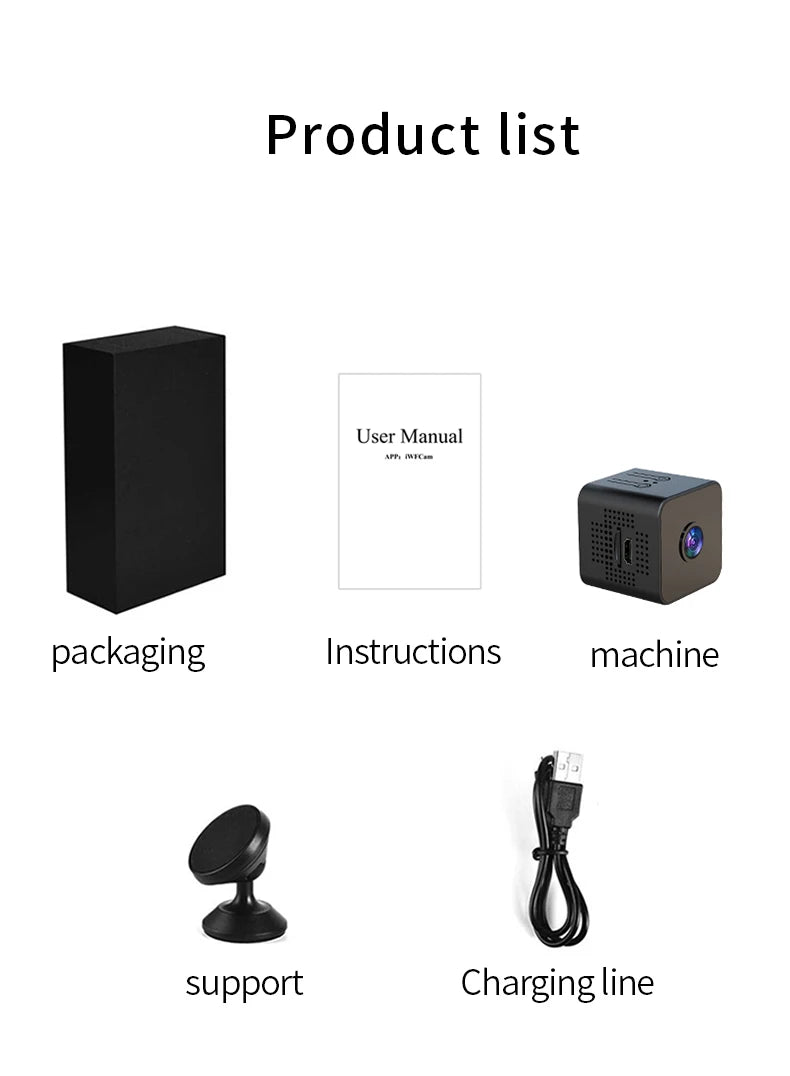 Mini Camera WiFi 1080P HD Wireless Security Monitor For Home Night Version Protection Remote Intelligent Camcorder 2026 New ﻿