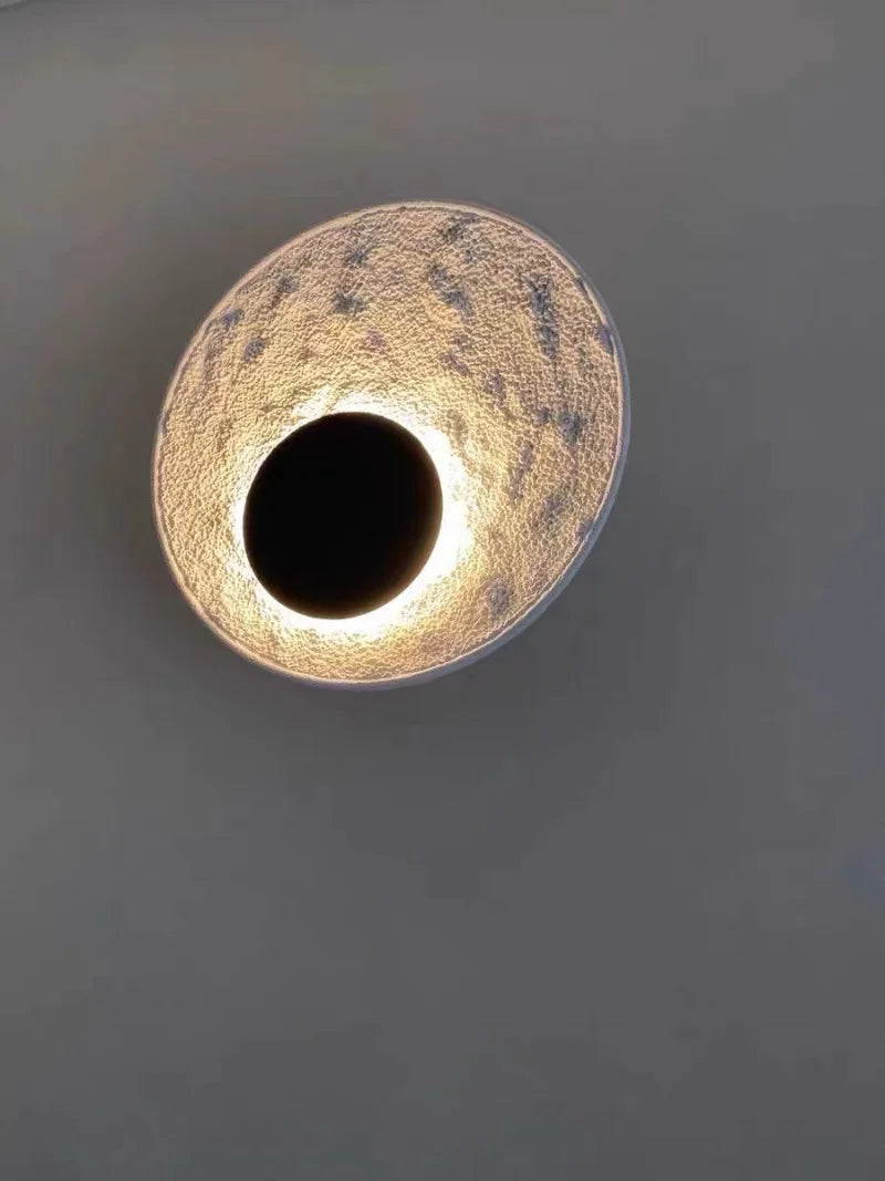 Nordic Modern Light Luxury Marble Wall Lamp Bedroom Background Led Lighting Decoration Creativity Mirror Aisle Sconce Indoor