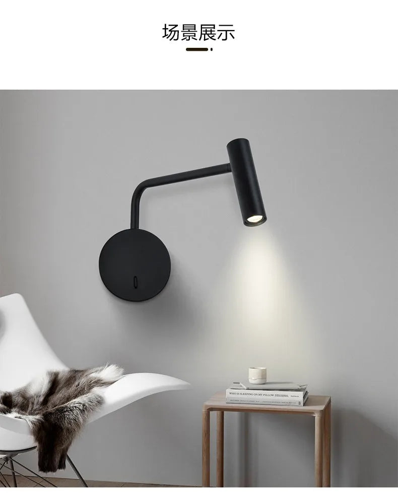 Modern LED Wall Lights 9w With Switch LED Wall Lamps Living Room Indoor Lighting Bedside For Bedroom Read Wall Sconce