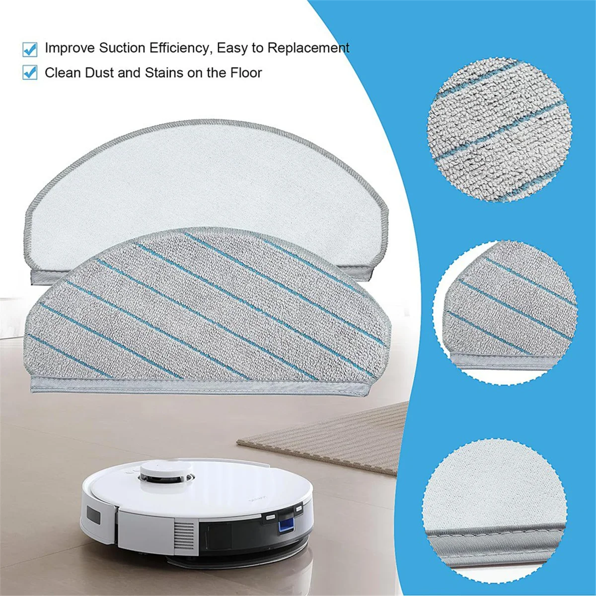 Accessories for Ecovacs Deebot N20 Pro Plus / N20/N20 Plus Robot Vacuum Cleaner Replacement Parts,Rotating Brush Filters