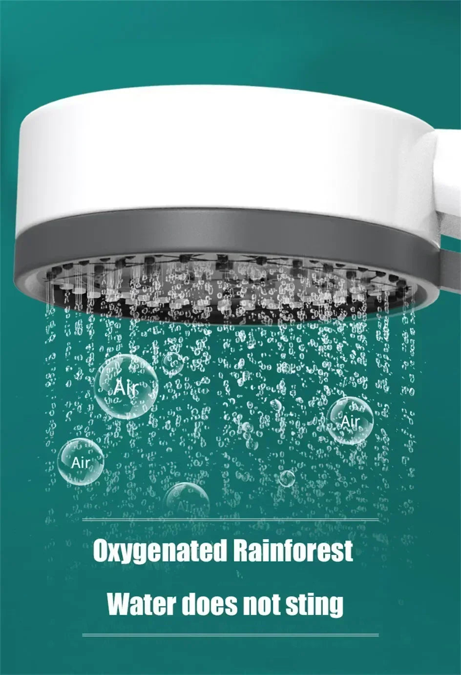 Bathing Showerhead Filtered Purify Water Filter One-Key on OFF Massage 10 Spray Modes High Pressure Shower Head Bath Accessory