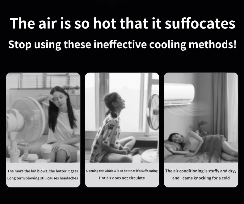 Household mini electric fan with single hole spray air conditioning cooling humidification circulating fan 360 ° adjustable