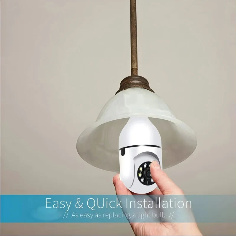 Smart Wireless Security Camera 2.4GHz WiFi, Plug & Play No Installation, Indoor Outdoor, Pet Monitoring for Home Travel Rental,