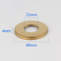 Golden Bathroom Shower Accessories Faucet Fixing Kit Water Valve Cover Stainless Steel Water Pipe Decorative Cover